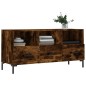 vidaXL Mueble de TV madera de ingeniería roble ahumado 102x36x50 cm vidaXL Mueble de TV madera de ingeniería roble ahumado 102x36x50 cm