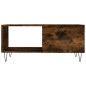 vidaXL Mesa de centro madera contrachapada roble ahumado 90x50x40 cm vidaXL Mesa de centro madera contrachapada roble ahumado 90x50x40 cm