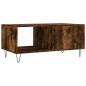 vidaXL Mesa de centro madera contrachapada roble ahumado 90x50x40 cm vidaXL Mesa de centro madera contrachapada roble ahumado 90x50x40 cm