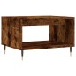 vidaXL Mesa de centro madera de ingeniería roble ahumado 60x50x40 cm vidaXL Mesa de centro madera de ingeniería roble ahumado 60x50x40 cm