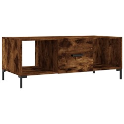 vidaXL Mesa de centro madera contrachapada roble ahumado 102x50x40 cm