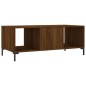 vidaXL Mesa de centro madera contrachapada roble marrón 102x50x40 cm vidaXL Mesa de centro madera contrachapada roble marrón 102x50x40 cm
