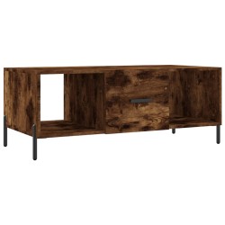 vidaXL Mesa de centro madera contrachapada roble ahumado 102x50x40 cm
