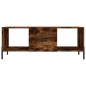 vidaXL Mesa de centro madera contrachapada roble ahumado 102x50x40 cm vidaXL Mesa de centro madera contrachapada roble ahumado 102x50x40 cm