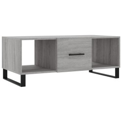 vidaXL Mesa de centro madera contrachapada gris Sonoma 102x50x40 cm