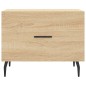 vidaXL Mesa de centro madera contrachapada roble Sonoma 50x50x40 cm vidaXL Mesa de centro madera contrachapada roble Sonoma 50x50x40 cm