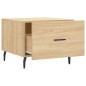 vidaXL Mesa de centro madera contrachapada roble Sonoma 50x50x40 cm vidaXL Mesa de centro madera contrachapada roble Sonoma 50x50x40 cm