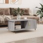 vidaXL Mesa de centro madera contrachapada gris Sonoma 90x50x40 cm vidaXL Mesa de centro madera contrachapada gris Sonoma 90x50x40 cm