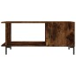 vidaXL Mesa de centro madera contrachapada roble ahumado 90x50x40 cm vidaXL Mesa de centro madera contrachapada roble ahumado 90x50x40 cm