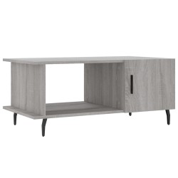 vidaXL Mesa de centro madera contrachapada gris Sonoma 90x50x40 cm
