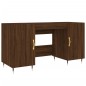 vidaXL Escritorio madera de ingeniería roble marrón 140x50x75 cm vidaXL Escritorio madera de ingeniería roble marrón 140x50x75 cm