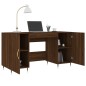 vidaXL Escritorio madera de ingeniería roble marrón 140x50x75 cm vidaXL Escritorio madera de ingeniería roble marrón 140x50x75 cm