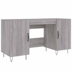 vidaXL Escritorio madera de ingeniería gris Sonoma 140x50x75 cm