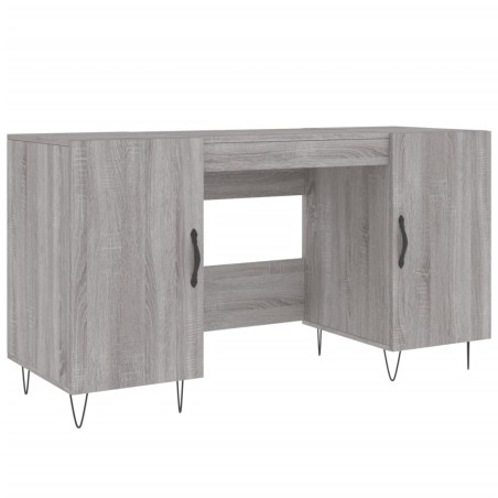 vidaXL Escritorio madera de ingeniería gris Sonoma 140x50x75 cm