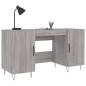 vidaXL Escritorio madera de ingeniería gris Sonoma 140x50x75 cm vidaXL Escritorio madera de ingeniería gris Sonoma 140x50x75 cm