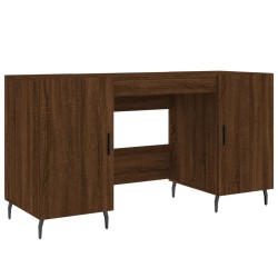 vidaXL Escritorio madera de ingeniería roble marrón 140x50x75 cm