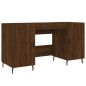 vidaXL Escritorio madera de ingeniería roble marrón 140x50x75 cm vidaXL Escritorio madera de ingeniería roble marrón 140x50x75 cm