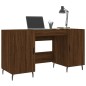 vidaXL Escritorio madera de ingeniería roble marrón 140x50x75 cm vidaXL Escritorio madera de ingeniería roble marrón 140x50x75 cm