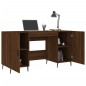 vidaXL Escritorio madera de ingeniería roble marrón 140x50x75 cm vidaXL Escritorio madera de ingeniería roble marrón 140x50x75 cm
