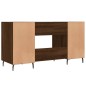 vidaXL Escritorio madera de ingeniería roble marrón 140x50x75 cm vidaXL Escritorio madera de ingeniería roble marrón 140x50x75 cm