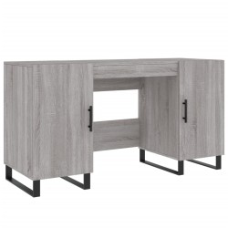 vidaXL Escritorio madera de ingeniería gris Sonoma 140x50x75 cm