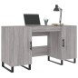 vidaXL Escritorio madera de ingeniería gris Sonoma 140x50x75 cm vidaXL Escritorio madera de ingeniería gris Sonoma 140x50x75 cm