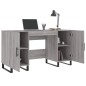 vidaXL Escritorio madera de ingeniería gris Sonoma 140x50x75 cm vidaXL Escritorio madera de ingeniería gris Sonoma 140x50x75 cm