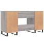 vidaXL Escritorio madera de ingeniería gris Sonoma 140x50x75 cm vidaXL Escritorio madera de ingeniería gris Sonoma 140x50x75 cm