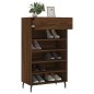 vidaXL Zapatero madera de ingeniería roble marrón 60x35x105 cm vidaXL Zapatero madera de ingeniería roble marrón 60x35x105 cm