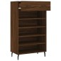 vidaXL Zapatero madera de ingeniería roble marrón 60x35x105 cm vidaXL Zapatero madera de ingeniería roble marrón 60x35x105 cm