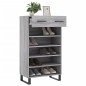 vidaXL Zapatero madera de ingeniería gris Sonoma 60x35x105 cm vidaXL Zapatero madera de ingeniería gris Sonoma 60x35x105 cm