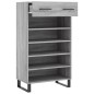 vidaXL Zapatero madera de ingeniería gris Sonoma 60x35x105 cm vidaXL Zapatero madera de ingeniería gris Sonoma 60x35x105 cm
