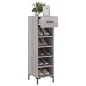 vidaXL Zapatero madera de ingeniería gris Sonoma 30x35x105 cm vidaXL Zapatero madera de ingeniería gris Sonoma 30x35x105 cm
