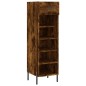 vidaXL Zapatero madera de ingeniería roble ahumado 30x35x105 cm vidaXL Zapatero madera de ingeniería roble ahumado 30x35x105 cm