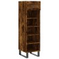 vidaXL Zapatero madera de ingeniería roble ahumado 30x35x105 cm vidaXL Zapatero madera de ingeniería roble ahumado 30x35x105 cm