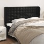 vidaXL Cabecero con orejas cuero sintético negro 183x23x118/128cm vidaXL Cabecero con orejas cuero sintético negro 183x23x118/128cm