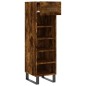 vidaXL Zapatero madera de ingeniería roble ahumado 30x35x105 cm vidaXL Zapatero madera de ingeniería roble ahumado 30x35x105 cm