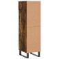 vidaXL Zapatero madera de ingeniería roble ahumado 30x35x105 cm vidaXL Zapatero madera de ingeniería roble ahumado 30x35x105 cm