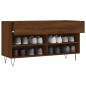 vidaXL Banco zapatero madera de ingeniería marrón roble 102x35x55 cm vidaXL Banco zapatero madera de ingeniería marrón roble 102x35x55 cm