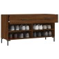 vidaXL Banco zapatero madera de ingeniería marrón roble 102x35x55 cm vidaXL Banco zapatero madera de ingeniería marrón roble 102x35x55 cm