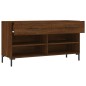 vidaXL Banco zapatero madera de ingeniería marrón roble 102x35x55 cm vidaXL Banco zapatero madera de ingeniería marrón roble 102x35x55 cm