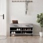 vidaXL Banco zapatero madera de ingeniería gris Sonoma 102x35x55 cm vidaXL Banco zapatero madera de ingeniería gris Sonoma 102x35x55 cm