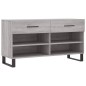 vidaXL Banco zapatero madera de ingeniería gris Sonoma 102x35x55 cm vidaXL Banco zapatero madera de ingeniería gris Sonoma 102x35x55 cm
