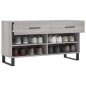 vidaXL Banco zapatero madera de ingeniería gris Sonoma 102x35x55 cm vidaXL Banco zapatero madera de ingeniería gris Sonoma 102x35x55 cm