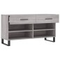 vidaXL Banco zapatero madera de ingeniería gris Sonoma 102x35x55 cm vidaXL Banco zapatero madera de ingeniería gris Sonoma 102x35x55 cm