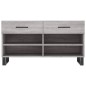 vidaXL Banco zapatero madera de ingeniería gris Sonoma 102x35x55 cm vidaXL Banco zapatero madera de ingeniería gris Sonoma 102x35x55 cm