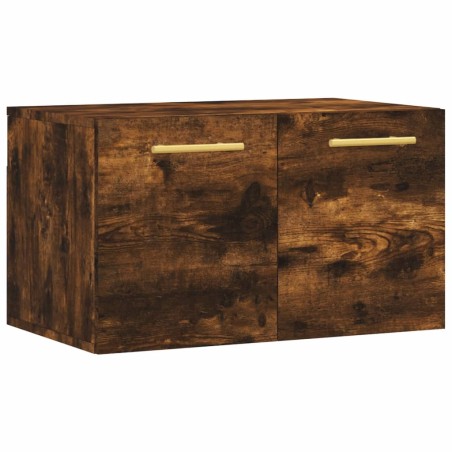 vidaXL Armario de pared madera ingeniería roble ahumado 60x36,5x35 cm