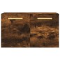 vidaXL Armario de pared madera ingeniería roble ahumado 60x36,5x35 cm vidaXL Armario de pared madera ingeniería roble ahumado 60x36,5x35 cm