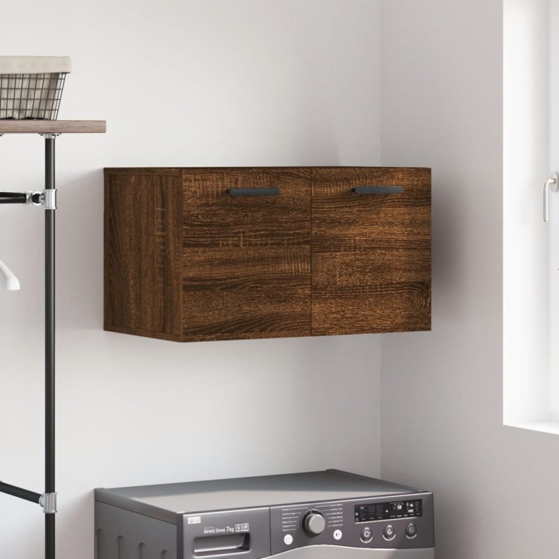 vidaXL Armario de pared madera ingeniería marrón roble 60x36,5x35 cm vidaXL Armario de pared madera ingeniería marrón roble 60x36,5x35 cm