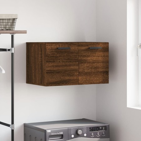 vidaXL Armario de pared madera ingeniería marrón roble 60x36,5x35 cm